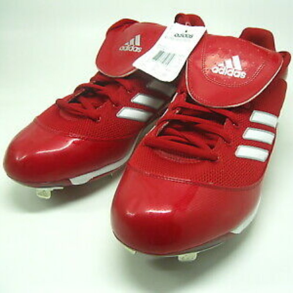 Adidas Excel 365 Ex Men 16 Red Baseball Metal Cleats NEW
